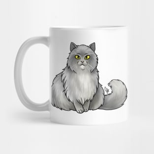 Cat - British Longhair - Gray Mug